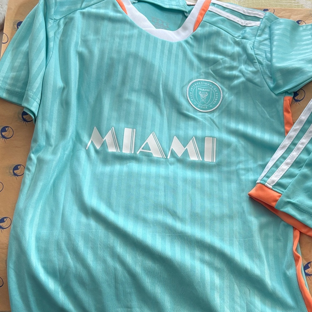 Lionel Messi Inter Miami Kids 3rd 2024/25 Soccer Jersey Kit